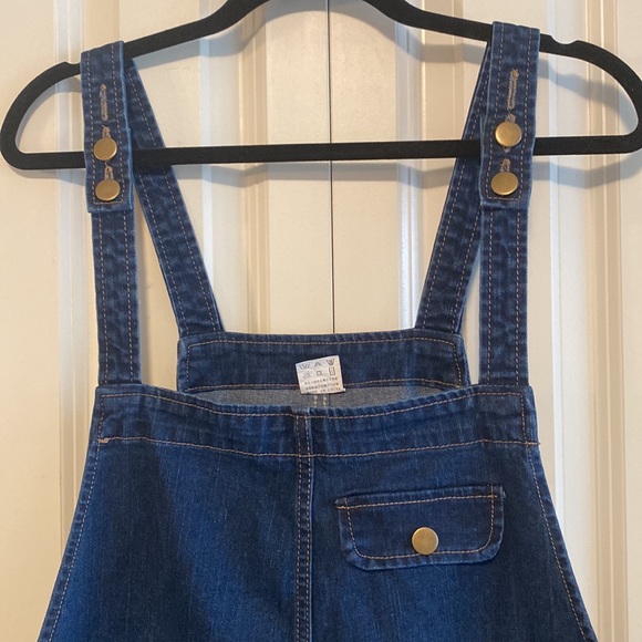 Blue denim dungaree/overalls - Picture 2 of 7